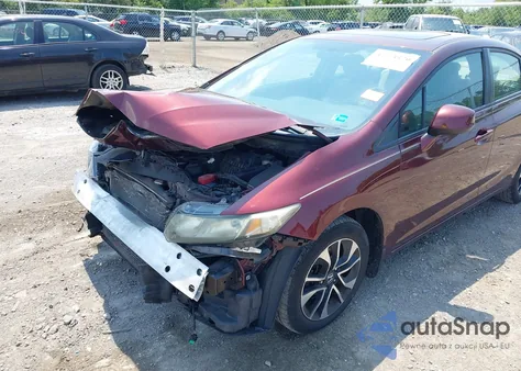 2013 Honda Civic Ex-L из США, поврежденный, VIN 19XFB2F95DE076235